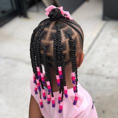 Toddler Crochet Hairstyles, Crochet Hairstyles For Kids, Braids With Beads Hairstyles, Kids Crochet Hairstyles, Beads Hairstyles, Toddler Braids, Cute Toddler Hairstyles, New Natural Hairstyles, Crochet Hairstyles