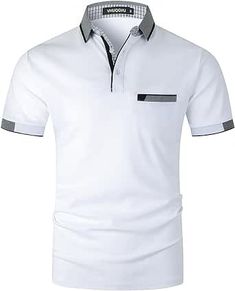 Stand Collar Shirt, Shirt With Pocket, Collar Shirt, Collar Shirts, Stand Collar, Rugby, Cotton T Shirt, Cotton Tshirt, Golf