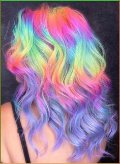 Cute Hair Colors, Creative Hair Color, Neon Hair, Hair Color Crazy