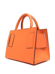 Bobby 23 tote bag from BOYY featuring orange, leather, decorative buckle detail, adjustable detachable shoulder strap, two rolled top handles, concealed clasp fastening, main compartment, internal zip-fastening pocket, full lining and metal feet. Size Info UNI Color Detail Orange Made In Thailand Material Outer: Leather 100% Season One Spring-Summer Season Two Spring-Summer Product bags.. Brand Boyy Size And Fit Width 9,06 in / 23 cm Height 7,09 in / 18 cm Depth 5,91 in / 15 cm Handle 3,94 in / Modern Orange Bag With Top Carry Handle, Orange Shoulder Bag With Top Carry Handle For Shopping, Orange Shoulder Bag With Top Handle For Shopping, Orange Top Handle Bag For Office, Orange Top Handle Office Bag, Modern Orange Rectangular Satchel, Orange Rectangular Satchel With Top Carry Handle, Orange Top Handle Bag With Handle Drop, Orange Satchel With Detachable Handle For Shopping