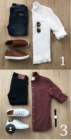 Kemeja Lelaki, Mens Business Casual Outfits, Mens Casual Outfits Summer, Men Fashion Casual Shirts, Stylish Men Casual, Shirt Casual Style, Mens Casual Dress Outfits, Men Stylish Dress, Mens Fashion Casual Outfits