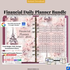 the financial planner is open and ready to be used for business purposes, as well as other items