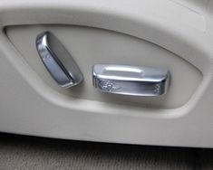 a door handle on the inside of a car