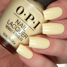 Nails Collection, Yellow Nail Art, Unghie Sfumate, Yellow Nails Design, Yellow Nail, Nails Colors, Cute Summer Nails, Nail Art Wedding, Opi Nail Polish