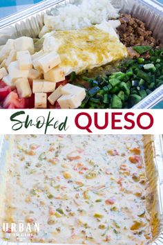 two pictures showing different types of quesadillas in plastic containers with text overlay