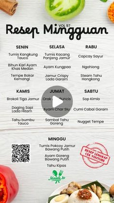 Masak.TV on Instagram: "Menjelang Imlek, menunya BUAT SEMINGGU KE DEPAN berkaitan dengan chinese food yaa😉
Save dulu ajaa~

Resep lengkapnya bisa langsung cek di YouTube MasakTV yaa, scan QRnya aja!

Resep Mingguan #masaktv ep.97
#resepmingguan #ideresep #umkm #umkmnaikkelas"