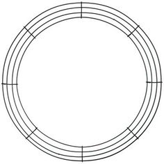 a circular wire frame is shown in the shape of a circle, with four sections on each side