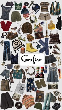 #coraline #coralinemovie #coralinejones #coralineaesthetic #movies #alt #grunge Alt Grunge, Coraline Jones, Fall Fits, Themed Outfits, Oui Oui, Outfit Inspo Fall