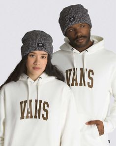 The Vans Twisted Beanie features a twisted cuff and woven label. 100% Acrylic fabric Back To School Shoes, Vans Store, Vans Logo, Vans Shop, Woven Labels, Hoodies For Sale, New Shoes, Hooded Sweatshirt, Pocket Pouch