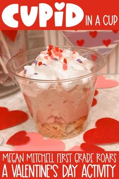 valentine's day cupcake recipe in a cup