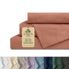 PRICES MAY VARY. Vintage Washed "Ready-to-Use" Sheet Set: Upgrade your sleep with our meticulously crafted 100% cotton sheets with a percale weave for coolness and breathability. These sheets have undergone a preshrinking process, that helps in maintaining perfect fit and shape after multiple washes. The vintage washed finish adds a touch of rustic charm and enhances the softness of these sheets. Enjoy the luxury of premium cotton bed sheets that cater to your comfort night after night. Perfectl Luxury Bed Sheets, Buy Linen, Comfortable Bed, Queen Sheets, Cotton Bedsheets, Percale Sheets, Twin Sheet Sets, King Sheet Sets, Cotton Sheet Sets