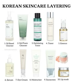 Here are steps to apply your skincare ✨👉  All skincare products can be found in Glow Glass Skincare Link in Bio 👉🔗 Skincare Layering, Basic Skin Care, Diy Kosmetik, Korean Skin Care, Skin Care Routine Steps