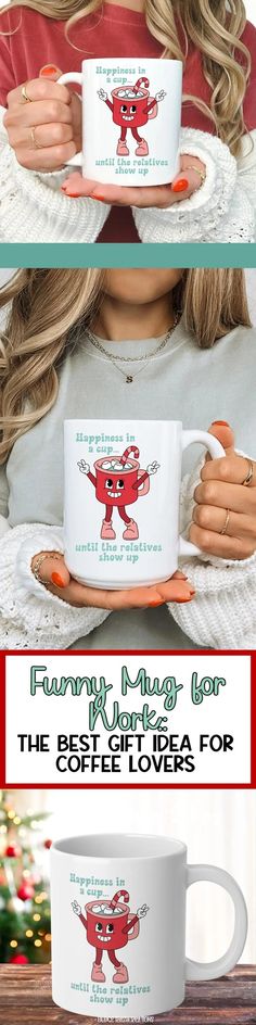 Edit | Funny Christmas Mug Sarcastic Holiday Present Coffee Cup Gift Family Secret Santa White Elephant Microwave Safe Ceramic Multiple Size Humor Work Funny, Gift For Coffee Lover, Unique Christmas Gift