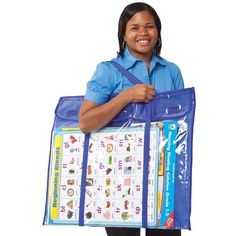 Deluxe Bulletin Board Storage Bag Organize Posters, Poster Storage, Teacher Storage, Classroom Centers, Carson Dellosa, Classroom Storage, Board Storage, Bulletin Board Sets, Bulletin Board Display