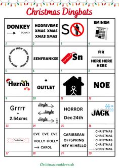 christmas dingbats Winter Rebus Puzzles, Christmas Brain Teasers For Kids, Christmas Games For Staff Party, Christmas Rebus Puzzles With Answers, Christmas Rebus Puzzles Free Printable, Christmas Online Games, Christmas Word Games For Adults, Christmas Brain Teasers For Adults, Free Christmas Games For Kids