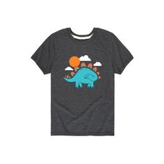 Add some playful style to his look with this boys' Rainbow Stegosaurus Dinosaur Graphic Tee. Add some playful style to his look with this boys' Rainbow Stegosaurus Dinosaur Graphic Tee. Crewneck Short sleevesFABRIC & CARE Cotton, polyester Machine wash Imported Size: Medium. Color: Dark Grey. Gender: male. Age Group: kids. Material: Cotton Blend. Playful Dinosaur Print Crew Neck T-shirt, Dinosaur Graphic Tee, Dinosaur Graphic, Playful Style, Hip Length, Dark Grey, Graphic Tee, Age Group, Graphic Tees