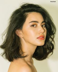 Model Tips, Davika Hoorne, Makeup Tip, Penteado Cabelo Curto, Hair Reference, Grunge Hair, Portrait Inspiration, Dark Hair