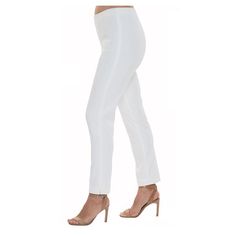 Straight Leg with Side Slit  Pull -On Featuring a Mock Fly  Rayon/Nylon/Spandex Blend Wash Cold Hang to Dry or Dry Clean Sizes 2-18 * All Lior Pants are Comfortable and Flattering! White Sash, Petite Woman, Flattering Pants, Straight Leg Pant, My Fair Lady, Ageless Style, Fair Lady, Petite Women, Tall Women