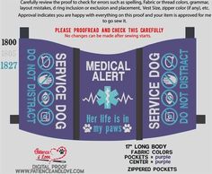 an advertisement for medical alert dog training