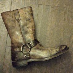 Frye Men's "Harness" Boots With Leather/Rubber Soles And 1 "Heels Color: Distressed Brown Size: 9.5d Euc... Please See All Pics (S) Harness Boots, Frye Shoes, Men's Shoes, Shoe Boots, Man Shop, Boots, Heels, Leather, Color