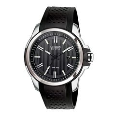 Men's Citizen Drive watch<br> <br>black strap<br> Stainless steel case<br> Round black dial Mens Watches Citizen, Eco Drive Watches, Citizen Watch, Citizen Eco, Mens Watches Black, Hand Watch, Perpetual Calendar, Eco Drive, Black Accents