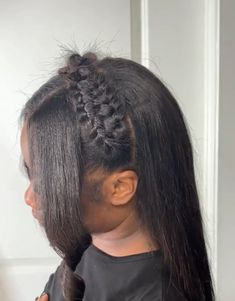 Kid Quick Weave, Quick Weave Hairstyles For Kids, 13 Birthday Hairstyles, Easy Quick Braid Hairstyles, Hairstyles Braids Kids, Full Custody, Quick Braids, Cheerleading Hairstyles, Braided Hairstyles For Black Women Cornrows