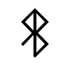 the letter k is made up of two intersecting lines and has an arrow in it