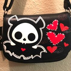 Ill Accept It In Any Condition If You Have One! Questions? Please Leave A Comment Below! Cute Skeleton, Rawr Xd, Scene Kids, Scene Emo, Emo Scene, Punk Goth, Cute Bags, Dream Clothes, Cross Body Bag