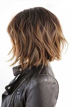 Shaggy Bob Haircut, Brunette Bob, Wavy Bob Haircuts, Thick Hair Cuts, 2015 Hairstyles, Choppy Hair, Haircut For Thick Hair