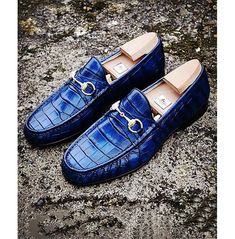 Alligator Dress Shoes, Crocodile Texture, Quality Leather Boots, Blue Loafers, Moccasin Shoes, Custom Design Shoes, Fantastic Shoes, Moccasins Shoes, Men's Loafers