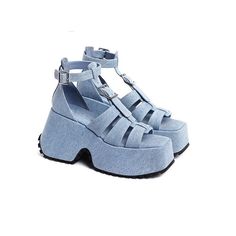 Women's 2023 Fashion Denim Open Toe T Strap Slingback Platform Sandal Shoes a69 | eBay Summer Closed Toe T-strap Sandals With Heel Strap, Summer Casual High Heel T-strap Sandals, Casual High Heel T-strap Sandals For Summer, Summer T-strap Sandals With Buckle Closure And Open Heel, Summer T-strap Sandals With Buckle And Open Heel, Spring Closed Toe Sandals With Buckle Closure, Trendy Slingback Sandals With Heel Strap And Round Toe, Casual High Heel T-strap Sandals For Spring, Casual High Heel Slingback Sandals