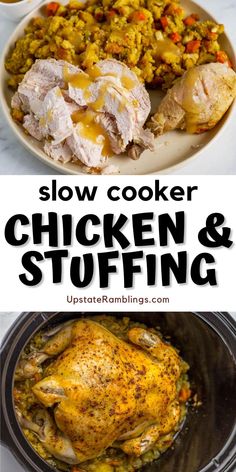 slow cooker chicken and stuffing is the best way to cook this meal in an instant pressure cooker