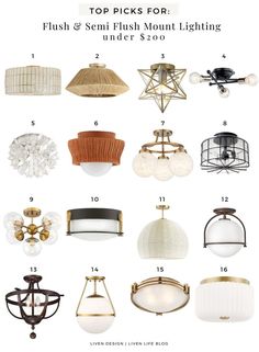 the top picks for flush and semi flush mount lighting under $ 20