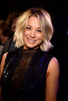 Color Rubio, Layered Bob Hairstyles, Hair 2018, Kaley Cuoco, Long Bob