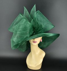 ✿*.Key Features: 100% high quality Sinamay woven material, wide brim with Jumbo bows. It's more beautiful in person! Light and comfortable! Great for Kentucky derby, weddings, Royal Ascot, horse races, cocktails, tea party, or any hat wearing occasion. Hat base size: From front to back appr: 20.5" (52cm) From left to right appr: 21.25" (54cm) Wide brim Appr: 7~8" Head girth: 22.5" (57cm) , adjustable string inside to make smaller to fit your head. If you want other colors in this style, just search the same item code in my store, you will find them. ✿*.Tip.*✿ ❣️If you want a customized piece, please follow the instructions below: 🔹Present style of hat or fascinator you would like from the store, with additional photos of your outfit and any other details you'd like me to know. 🔹After thi Hat Tea Party, Wicked Musical, Horse Races, Sinamay Hats, Hat Wedding, Church Hat, Hat Base, A Hat In Time, Tea Party Hats