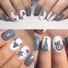 December Nails, Christmas Nail Designs, Christmas Nail