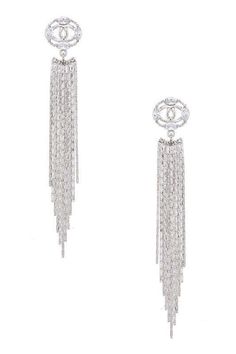 I just added a new item to eBay, LA Jewelry Plaza Women Earrings Cubic Zirconia OO Chain Tassel! #eBay #eBaySeller Luxury Evening Jewelry With Tassels, Luxury Dangle Tassel Jewelry, Elegant Dangle Rhinestone Fringe Jewelry, Elegant Dangle Tassel Jewelry, Elegant Fringe Jewelry For Weddings, Elegant Fringed Jewelry For Weddings, Elegant Silver Tassel Earrings With Rhinestone Fringe, Elegant Dangle Jewelry With Fringe, Elegant Chandelier Earrings With Rhinestone Fringe