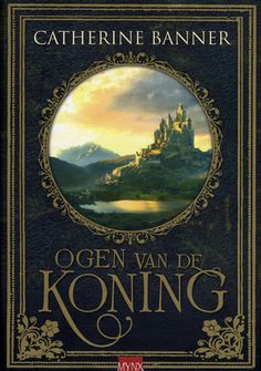 the cover of an old book with a castle in the background and clouds above it