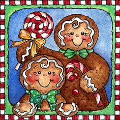 Wreath Sign, Christmas Gingerbread 10x10 Metal Sign DECOE-196, Sign For Wreath, DecoExchange - DecoExchange Gingerbread Faces, Holiday Drawings, Painting Ornaments, Laurie Furnell, All Things Gingerbread, 3d Collage, Halloween Kunst, Gingerbread Crafts, Cartoon Butterfly