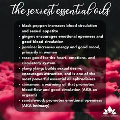 Essential Oils For Valentines Day, Feminine Love Oil, Aphrodisiac Oil Blends, Aphrodisiac Diffuser Blends, Diy Pheromones For Women, Aphrodisiac Essential Oils Blend, Sensual Essential Oil Blends, Oils For Sexuality, Magical Oils Recipes