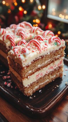 Candy Cane Cake and Other Peppermint Pleasures: A Festive Recipe Candy Cane Cake, Holiday Deserts, Holiday Desert, Peppermint Dessert, Peppermint Cake, Peppermint Ice Cream, Store Bought Frosting