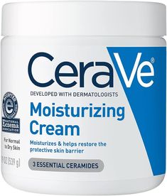 Amazon.com: CeraVe Moisturizing Cream | Body and Face Moisturizer for Dry Skin | Body Cream with Hyaluronic Acid and Ceramides | Daily Moisturizer | Oil-Free | Fragrance Free | Non-Comedogenic | 19 Ounce : Beauty & Personal Care Cerave Moisturizer, Face Moisturizer For Dry Skin, Hyaluronic Acid Moisturizer, Cerave Moisturizing Cream, Cream Body, Cream For Dry Skin, Hydrating Moisturizer, Best Moisturizer, Moisturizing Cream