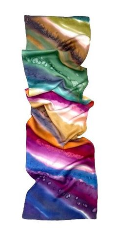 silk satin scarf, dyed silk scarf, hand painted scarf, womens silk shawl, designer silk shawl, silk satin shawl, birthday gift, gift for her This beautiful scarf is a mix of different shades that you can wear with any outfit, accenting one side or the other. The scarf is painted with professional vapor setting dyes that do not change the properties of the fabric. Silk remains soft, flowing, does not lose its luster, resistant to washing and burnout. Made of high quality 100% silk. Size 140 cm / 33 cm, 55 "/ 13 " Has a soft, noble, moderate pearly luster, characteristic of natural silk. It is professionally hand stitched with neat stitches. Care instructions: Wash products made of natural silk, painted in the batik technique, should be gently, without pre-soaking, in cool water with shampoo Satin Shawl, Handmade Gifts For Men, Easy Handmade Gifts, Handmade Gifts Diy, Hand Painted Scarves, Satin Scarf, Painted Scarf, Girls Handmade, Dyed Silk