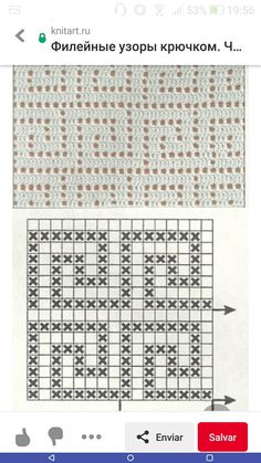 an image of a cross stitch pattern on the left and right side of a page