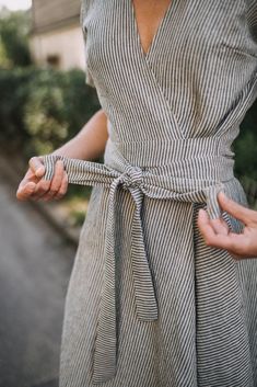 Look Boho Chic, Wide Skirt, Diy Vetement, Couture Mode, Linen Clothing, Dress Wrap, Dress Linen, 짧은 머리, Romantic Dress