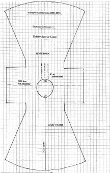 the diagram shows how to make an apron for someone who is using this sewing pattern