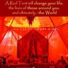 a red tent with the words, you are not afraid to see what is in it