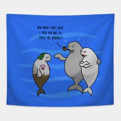 Seems ridiculous to think Dugongs and Manatees were mistaken for mermaids. Then again... -- Choose from our vast selection of tapestries to match with your desired size to make the perfect custom tapestry. Pick your favorite: Movies, TV Shows, Art, and so much more! Available in small, medium, large. Perfect for decorations in apartments, bedrooms, and dorm rooms. Ruhn Danaan, Fun Shorts, Animal Instinct, Real Mermaids, Funny Disney, Manatees, Goofy Pictures, Trash Panda, Funny Animal Jokes