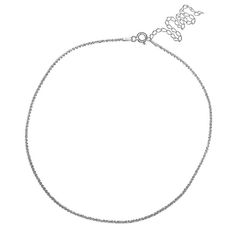 Shimmer and shine when you wear this PRIMOSE sterling silver sparkle chain choker necklace.CHAIN DETAILS Type: sparkle Length: 12 in. with 4-in. extender Width: 1.3 mm Weight: 2.1 grams Clasp: spring-ring Metal: sterling silver Finish: polished Size: One Size. Color: Grey. Gender: female. Age Group: adult. Minimalist Silver Choker With Lobster Clasp, Shimmer And Shine, Shimmer N Shine, Silver Sparkle, Chain Choker Necklace, Jewelry Choker, Ring Metal, Chain Choker, Necklace Chain