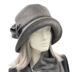 Flapper Style Winter Fleece Hat | The Eleanor Cloche Luxury Chic Adjustable Cloche Hat, Cheap One Size Fits Most Hats As Gifts, Luxury Wool Cloche Hat For Formal Occasions, Cheap One Size Fits Most Hats For Gifts, Bespoke Hats, Cloche Hats, Fleece Hats, Flapper Hat, Couture Hats